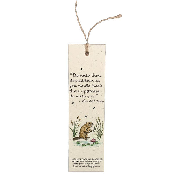 Wendell Berry Quote - Bookmark on Plantable or Recycled Paper