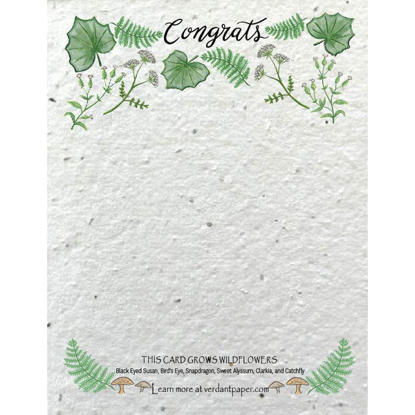 Congrats Large Eco-Friendly Bouquet Card