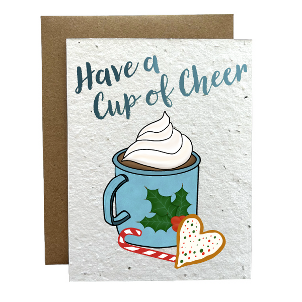 Have a Cup of Cheer Eco-Friendly Greeting Card
