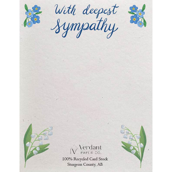 Deepest Sympathy Large Eco-Friendly Bouquet Card