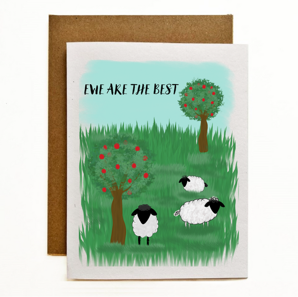 Ewe Are The Best Eco-Friendly Greeting Card