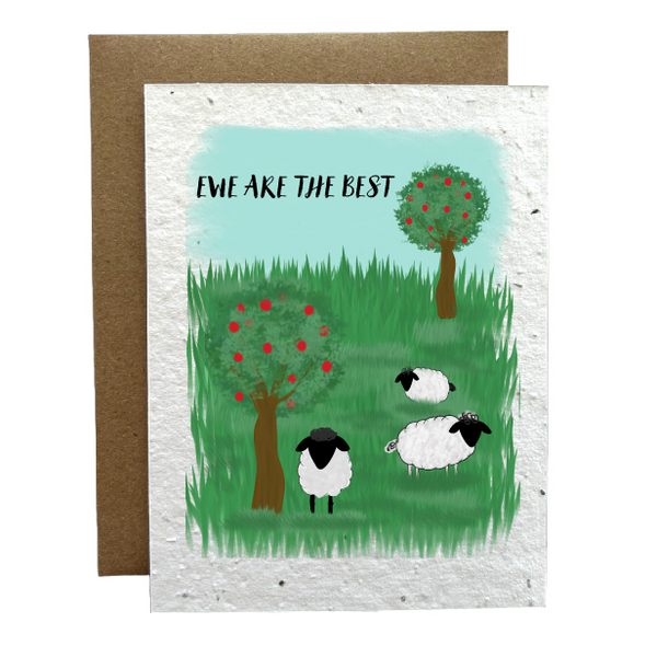 Ewe Are The Best Eco-Friendly Greeting Card