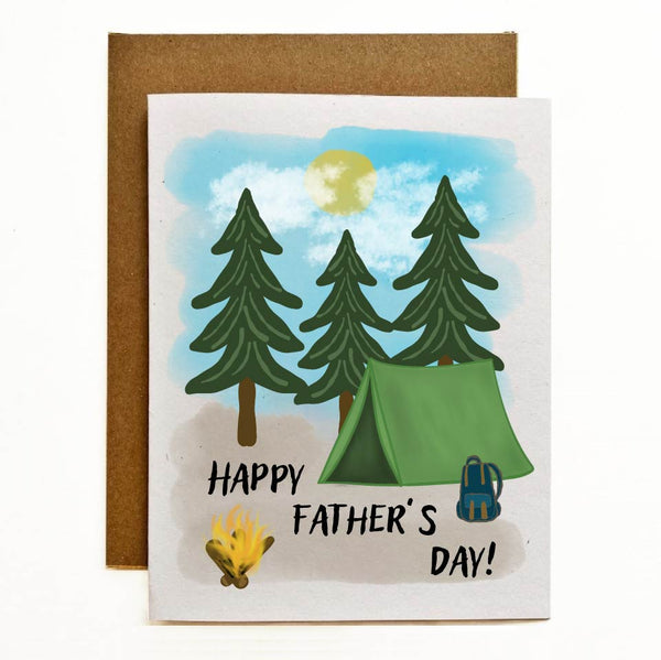 Father's Day Camp Eco-Friendly Greeting Card
