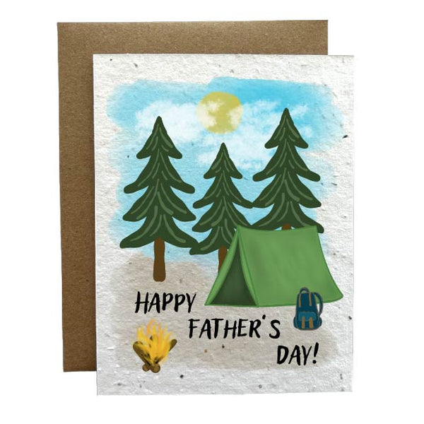 Father's Day Camp Eco-Friendly Greeting Card