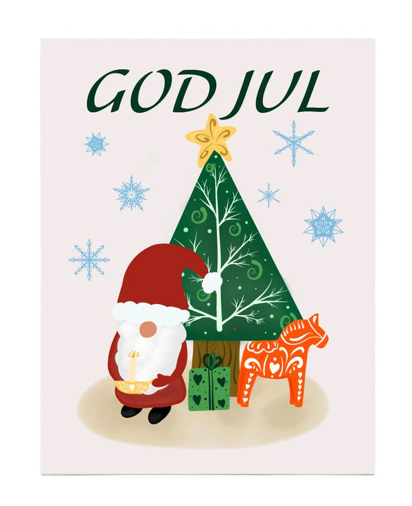 God Jul Art Print