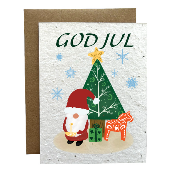 God Jul Eco-Friendly Greeting Card