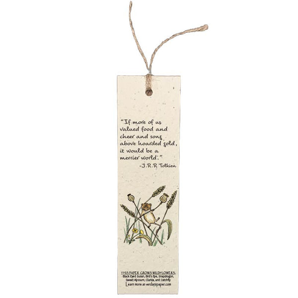 J.R.R Tolkien (The Hobbit) Quote - Bookmark on Plantable or Recycled Paper