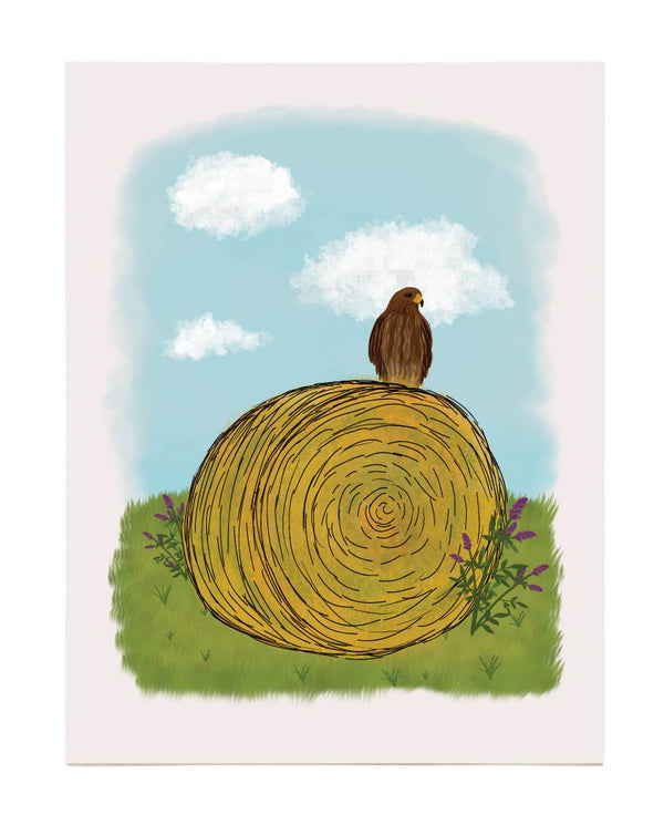 Hay Bale Art Print