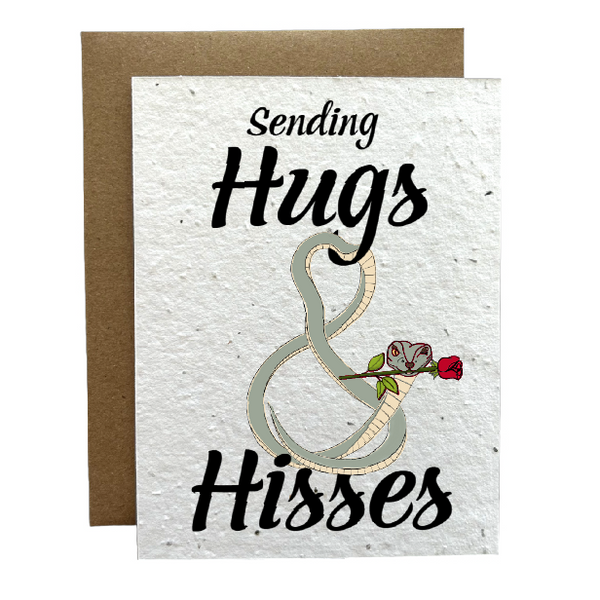 Hugs & Hisses Eco-Friendly Greeting Card