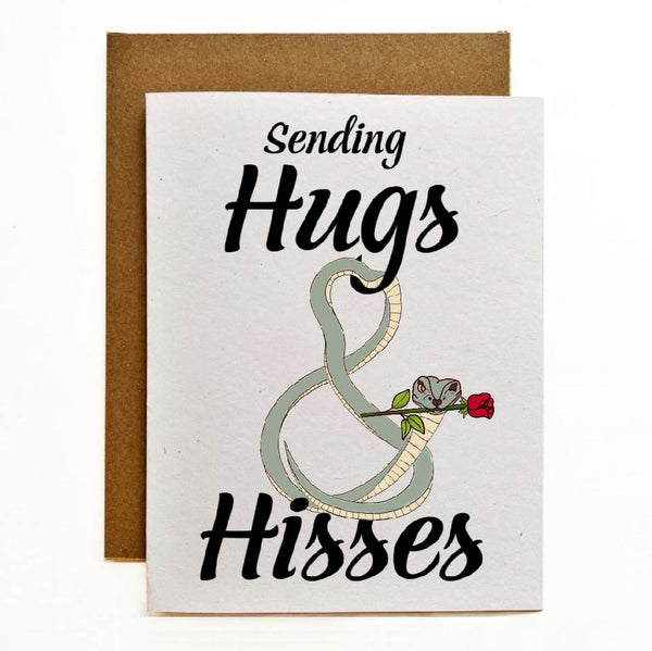 Hugs & Hisses Eco-Friendly Greeting Card