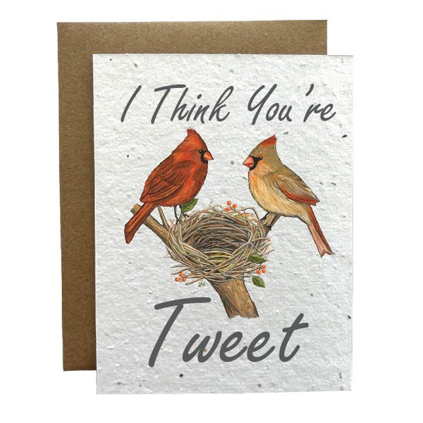 I Think You're Tweet Eco-Friendly Greeting Card