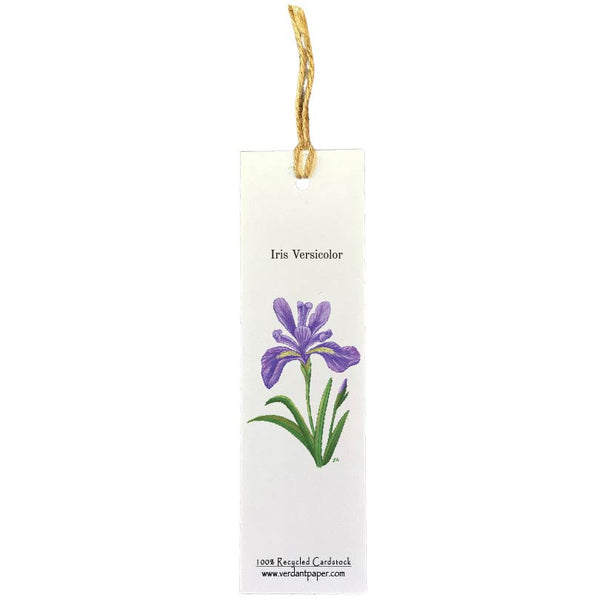 Iris Versicolor - Bookmark on Plantable or Recycled Paper