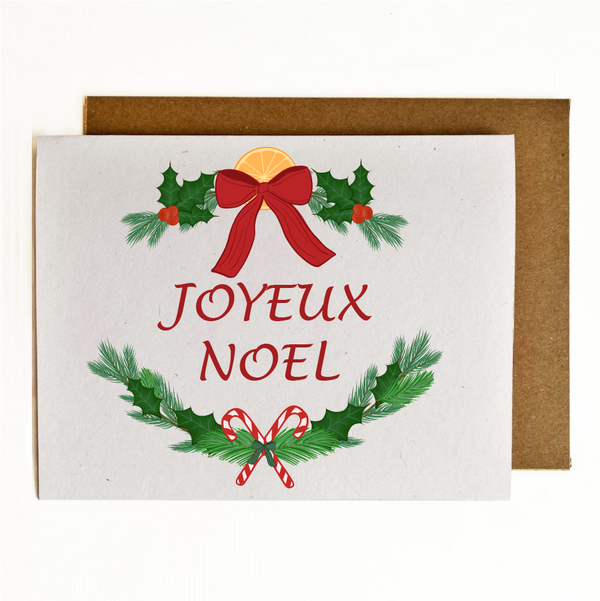 Joyeux Noel Eco-Friendly Greeting Card