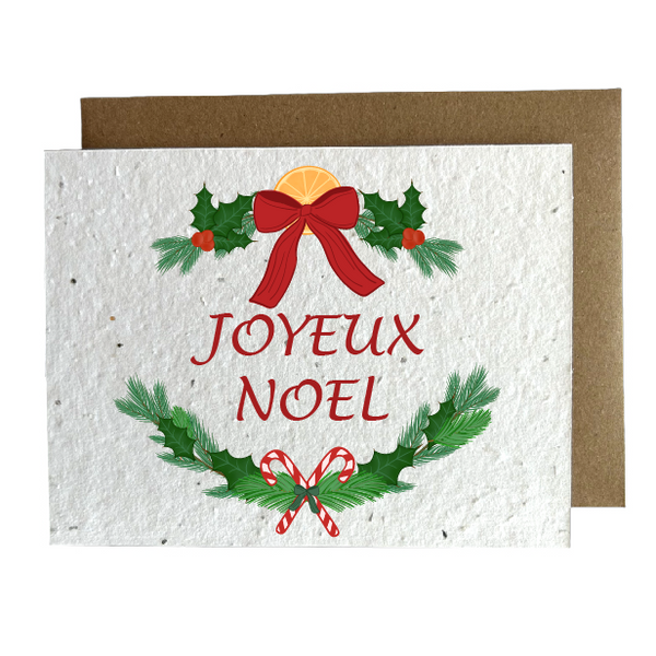 Joyeux Noel Eco-Friendly Greeting Card