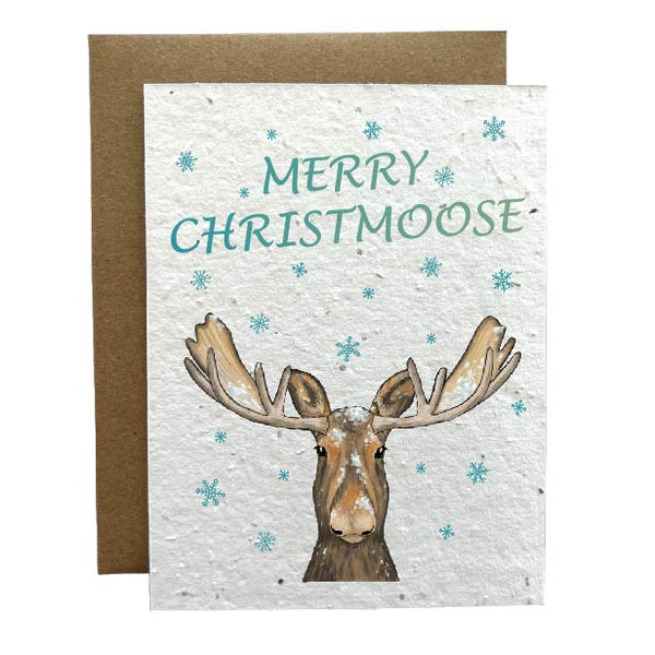 Merry Christmoose Eco-Friendly Greeting Card