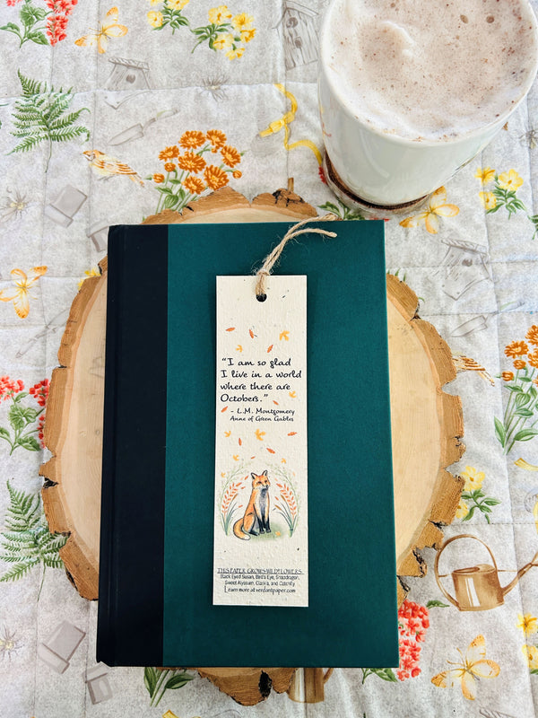 Anne of Green Gables Quote - Bookmark on Plantable or Recycled Paper