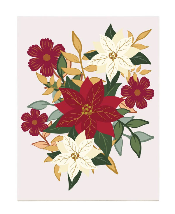 Poinsettias Art Print