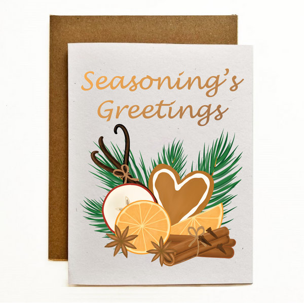 Seasoning's Greetings Eco-Friendly Greeting Card