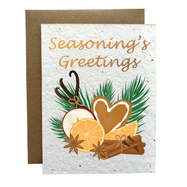 Seasoning's Greetings Eco-Friendly Greeting Card
