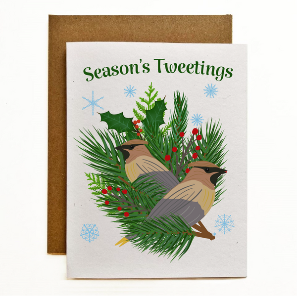 Season's Tweetings Eco-Friendly Greeting Card