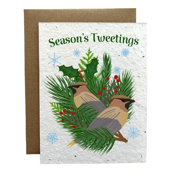 Season's Tweetings Eco-Friendly Greeting Card