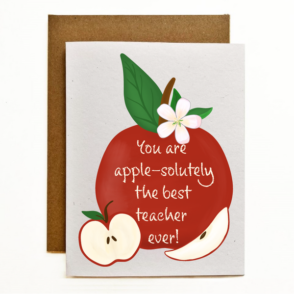 Teacher Appreciation Eco-Friendly Greeting Card
