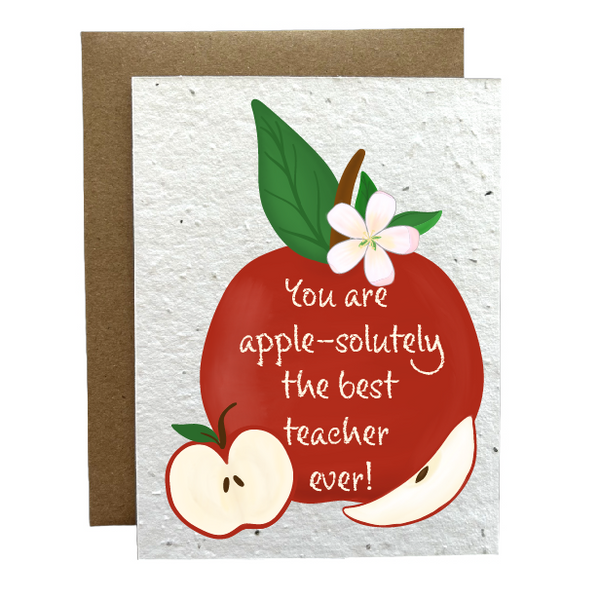 Teacher Appreciation Eco-Friendly Greeting Card