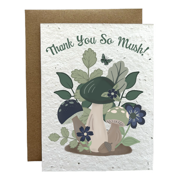 Thank You So Mush! Eco-Friendly Greeting Card