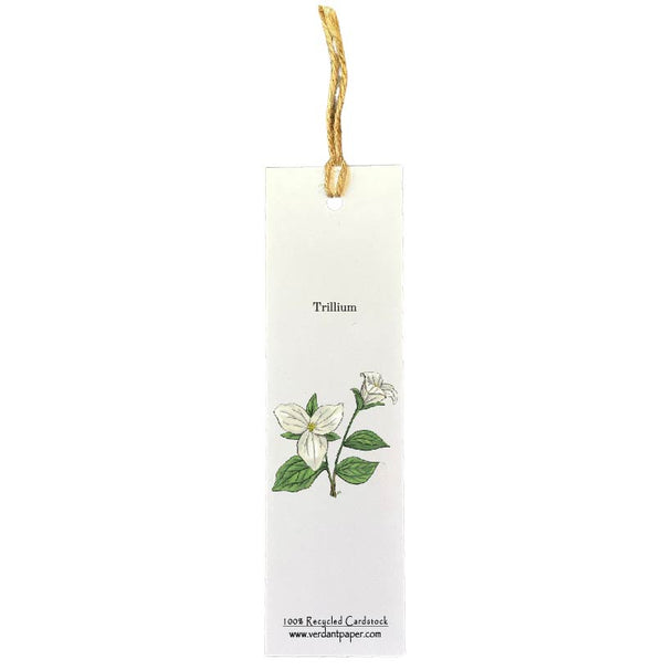 Trillium - Bookmark on Plantable or Recycled Paper