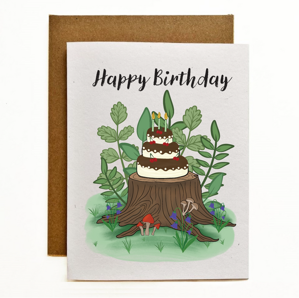 Woodland Birthday Eco-Friendly Greeting Card
