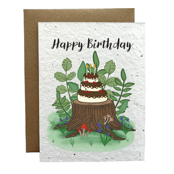 Woodland Birthday Eco-Friendly Greeting Card