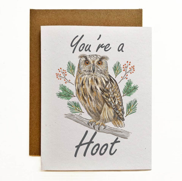 You're a Hoot Eco-Friendly Greeting Card