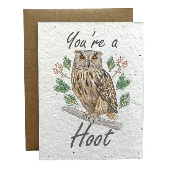 You're a Hoot Eco-Friendly Greeting Card