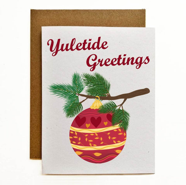 Yuletide Greetings Eco-Friendly Greeting Card