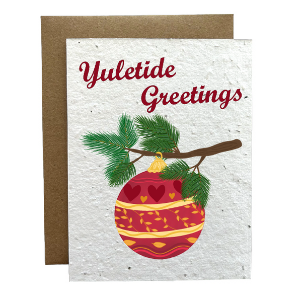 Yuletide Greetings Eco-Friendly Greeting Card