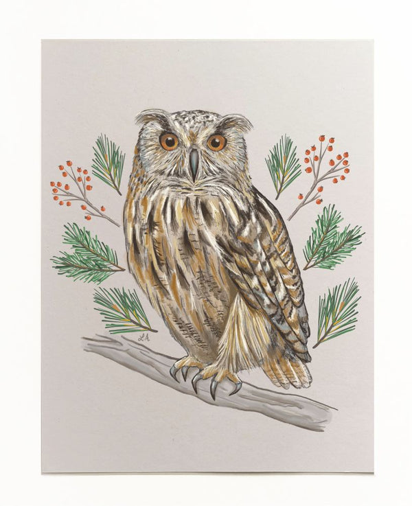 Owl Art Print