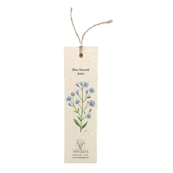 Blue Smooth Aster - Plantable Bookmark