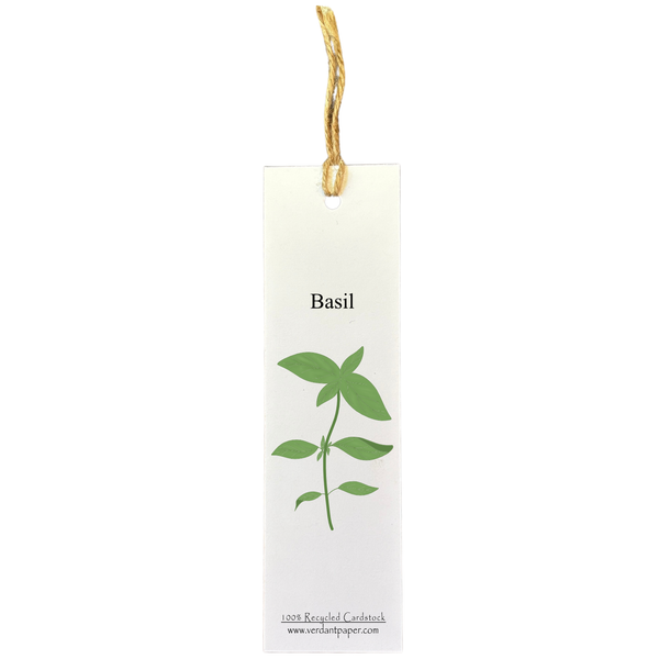 Basil - Bookmark on Plantable or Recycled Paper