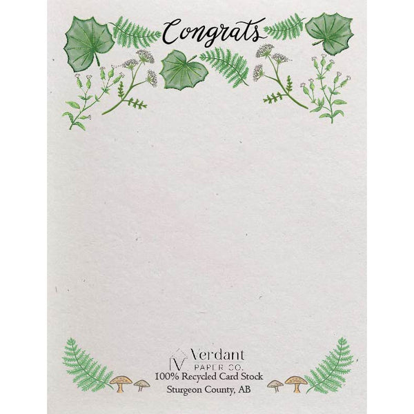 Congrats Large Eco-Friendly Bouquet Card