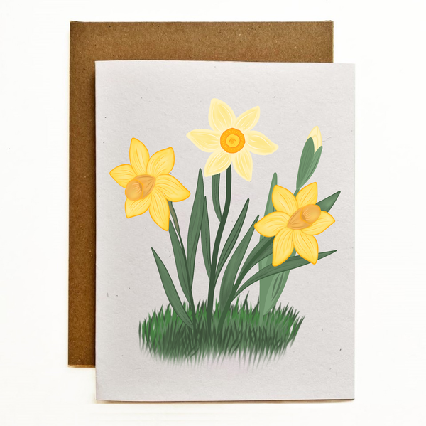 Daffodils Eco-Friendly Greeting Card