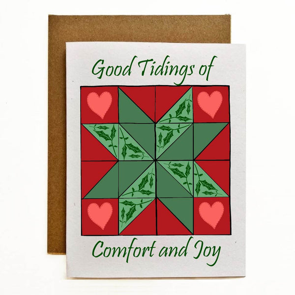 Good Tidings Of Comfort And Joy Eco-Friendly Greeting Card