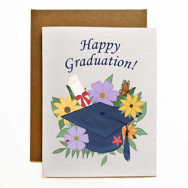 Happy Graduation Eco-Friendly Greeting Card