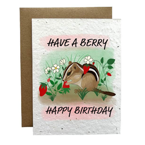 Have A Berry Happy Birthday Eco-Friendly Greeting Card