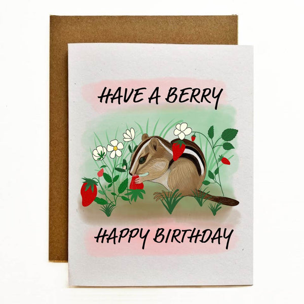 Have A Berry Happy Birthday Eco-Friendly Greeting Card