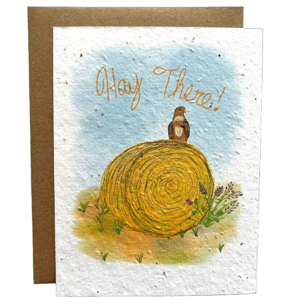 Hay There Eco-Friendly Greeting Card