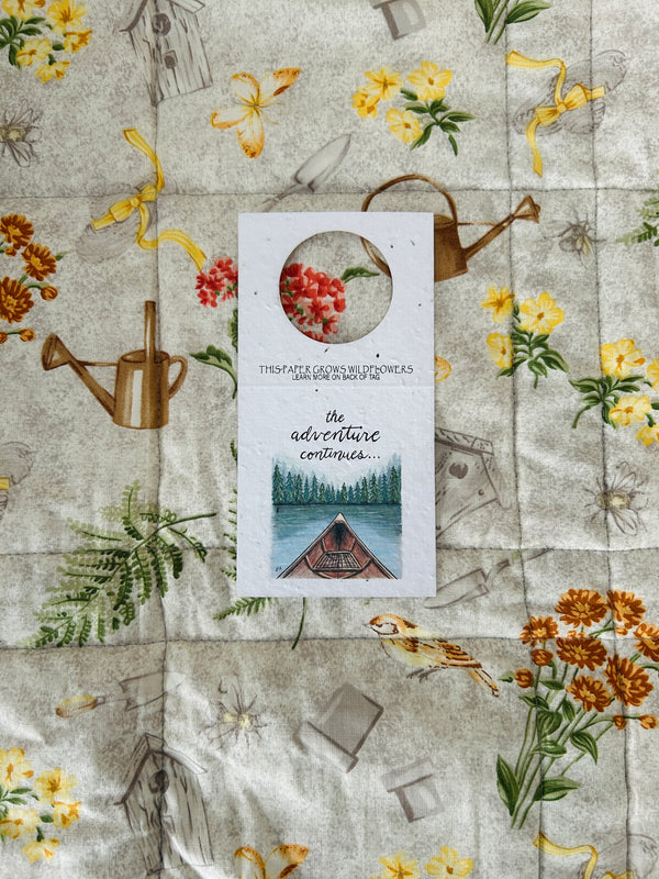 Adventure Continues Bottle Tag