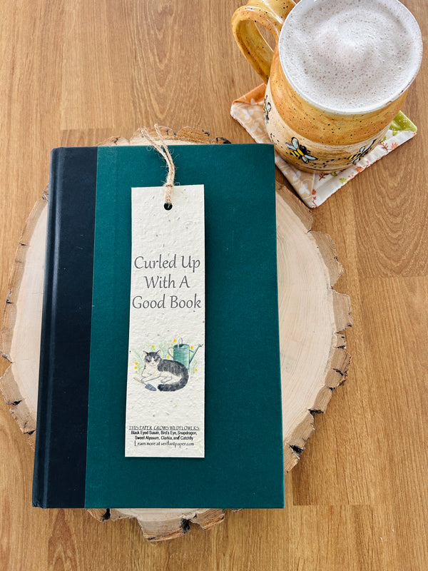 Curled Up With A Good Book - Bookmark