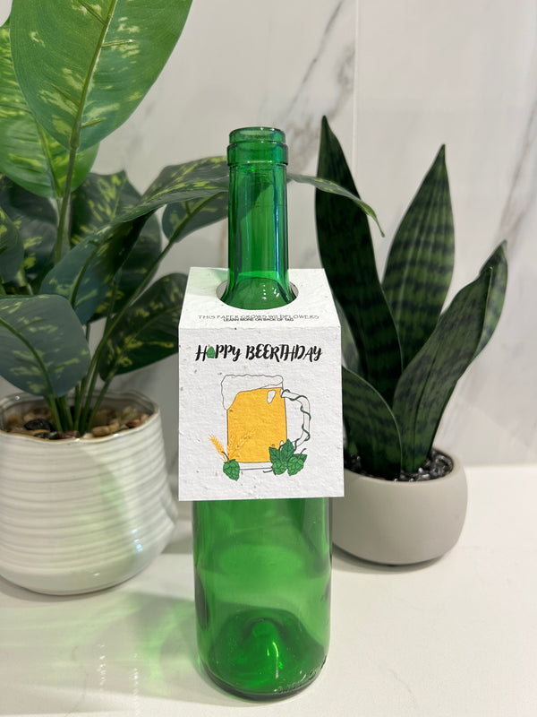 Hoppy Beerthday Bottle Tag
