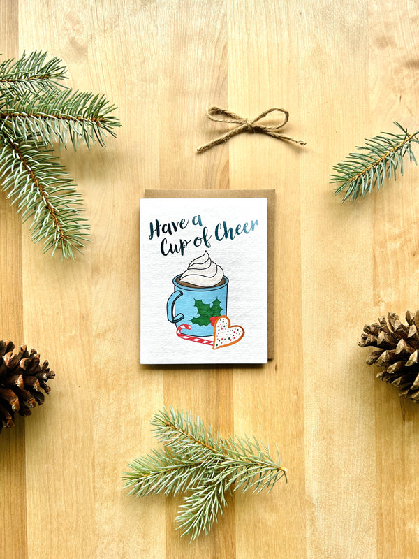 Have a Cup of Cheer Eco-Friendly Greeting Card