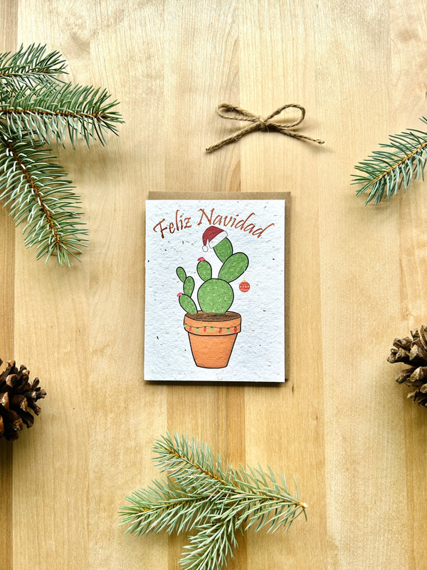 Feliz Navidad Eco-Friendly Greeting Card